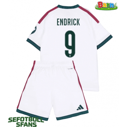 Real Madrid Endrick #9 Hemmaställ Barn 2026-27 Kortärmad (+ Korta byxor)